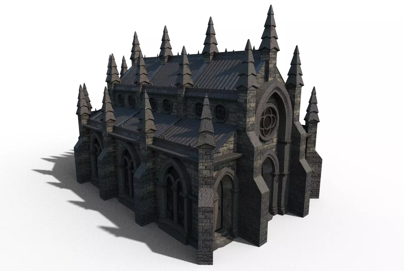 Gothic church 3D model_0