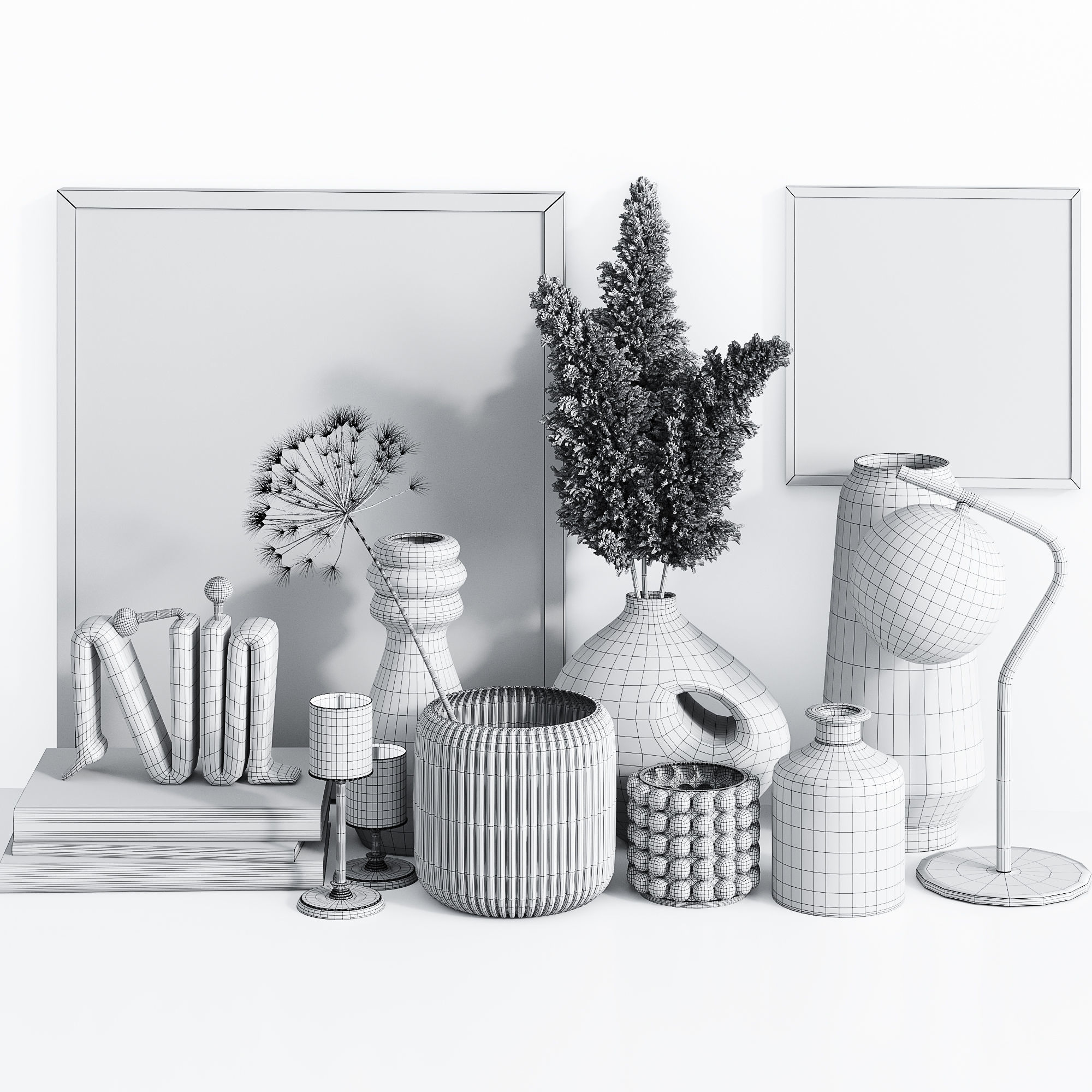 Decorative set 13 3D model_6