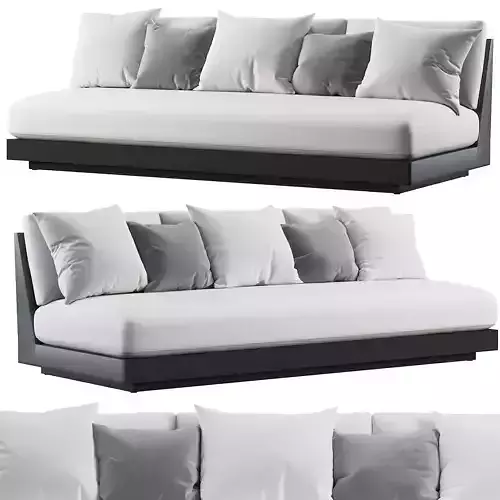 RH Maya Aluminum Sofa Collection - Slate