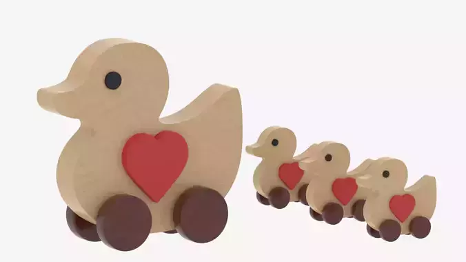  Wooden Toy Duck