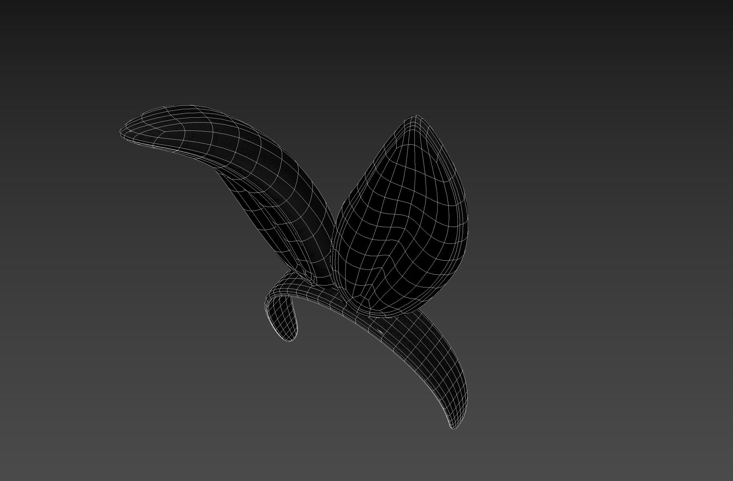 Black Bunny Headband 3D model_20