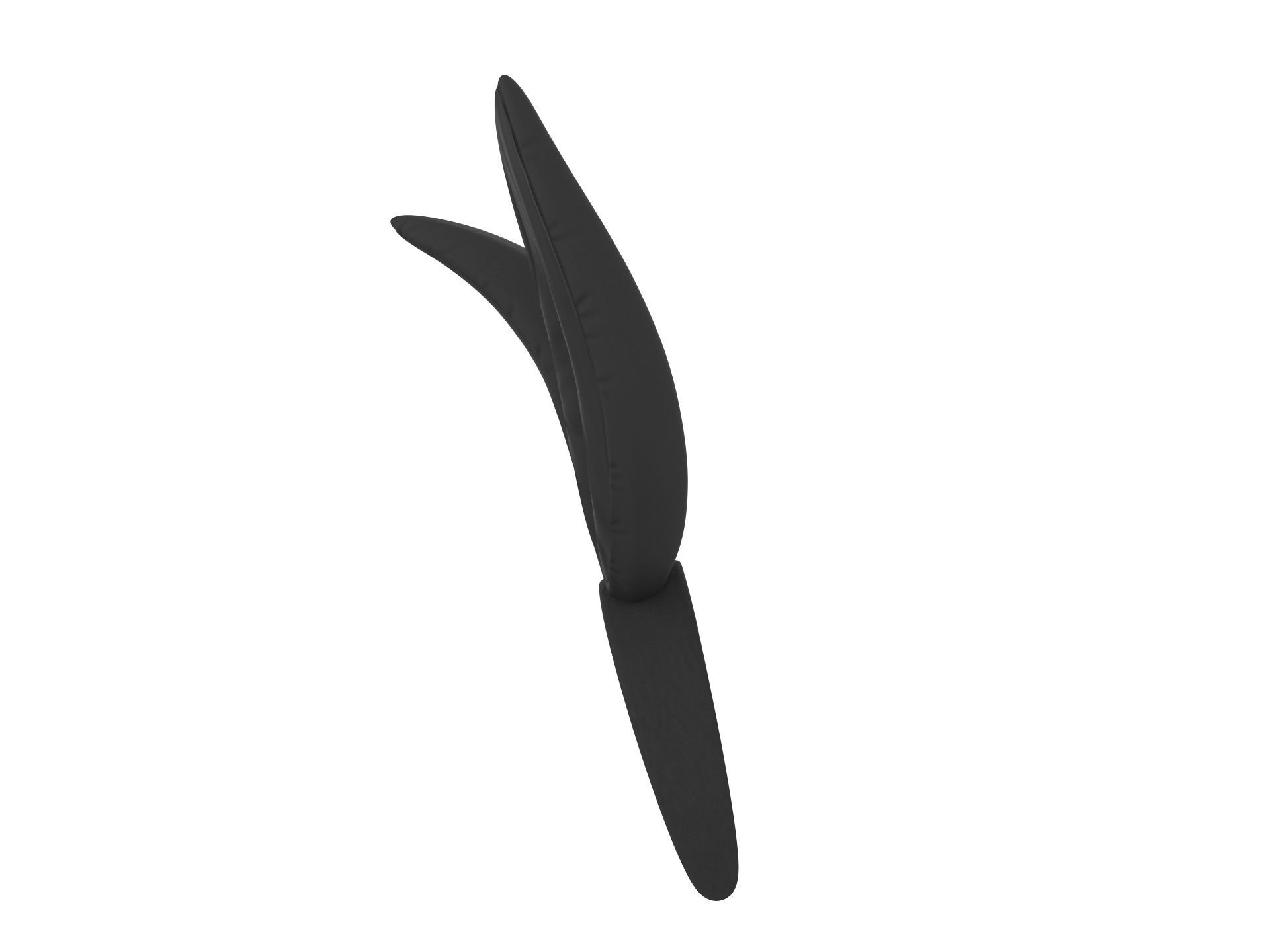 Black Bunny Headband 3D model_7