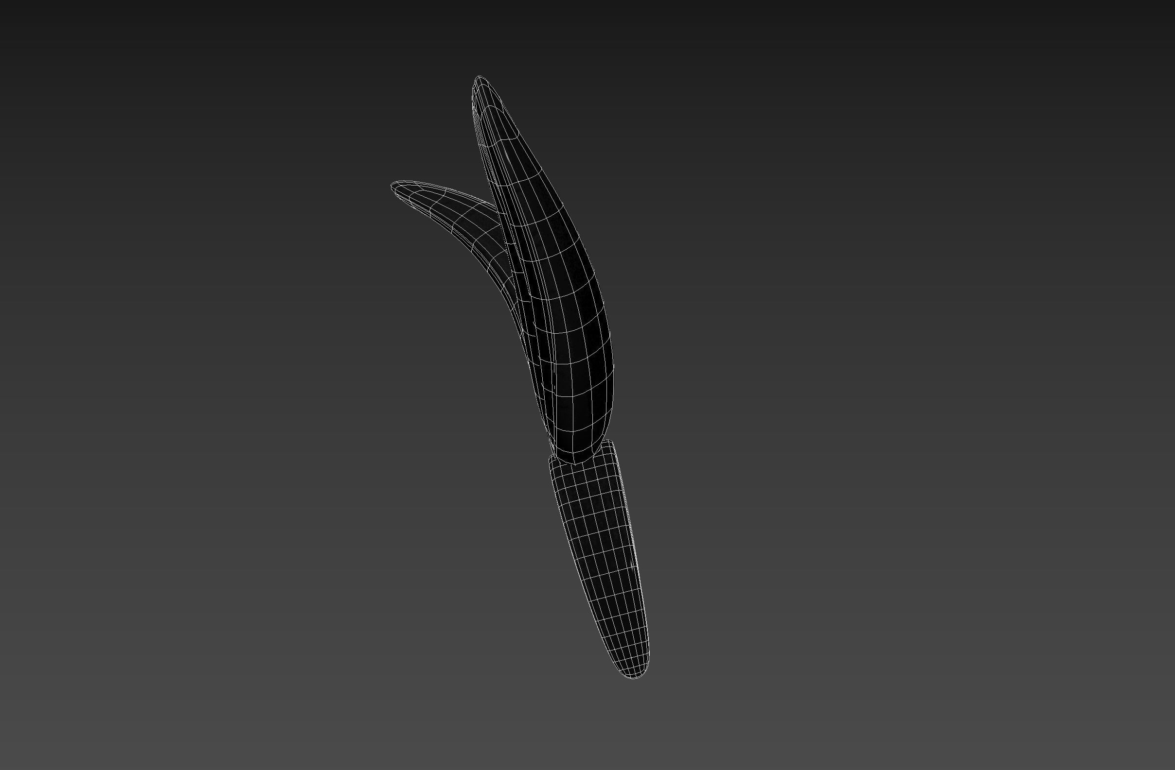 Black Bunny Headband 3D model_19