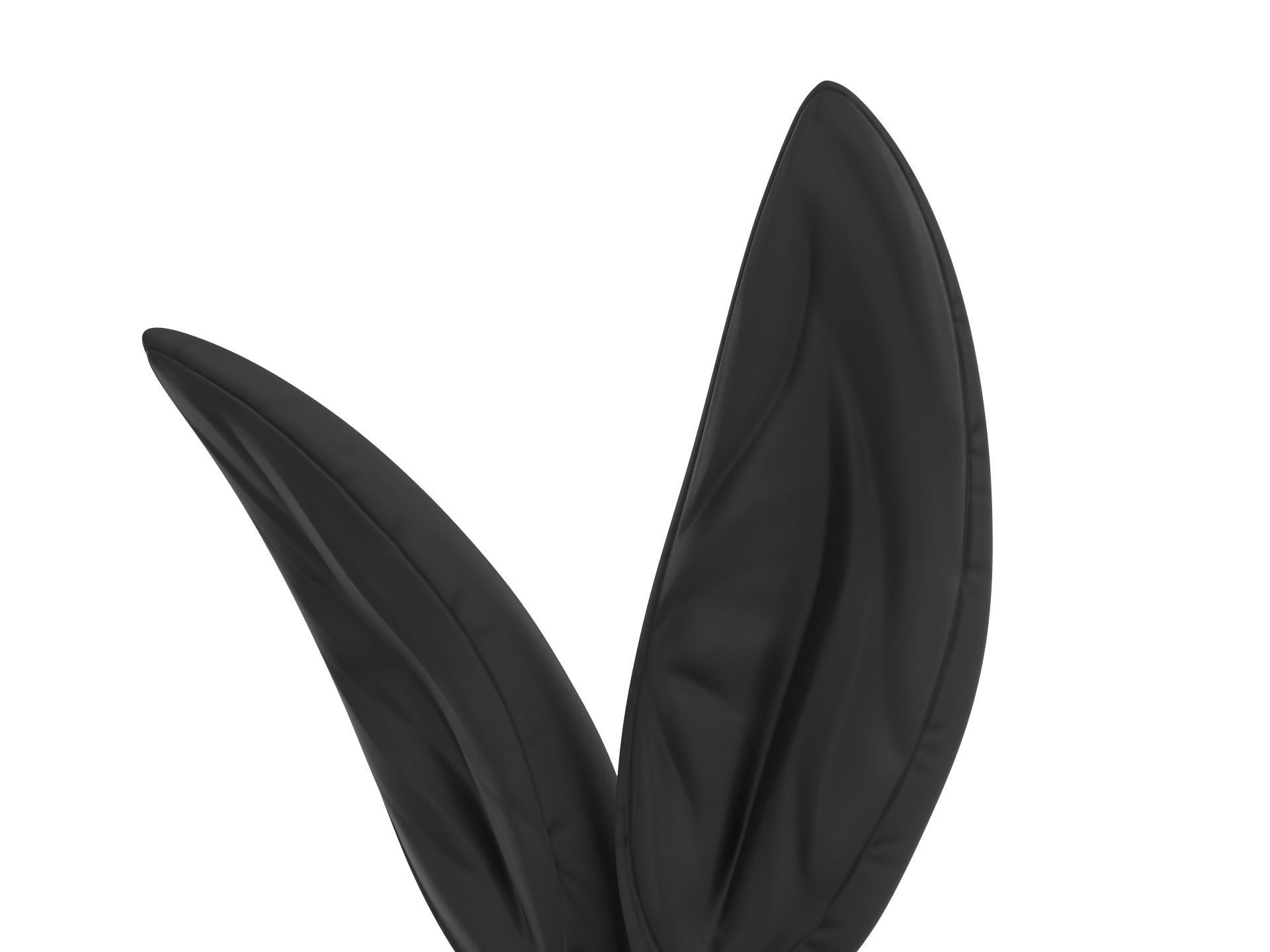 Black Bunny Headband 3D model_8