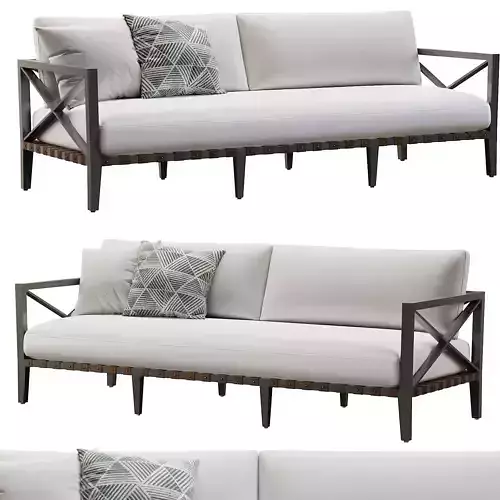 RH  MUSTIQUE ALUMINUM SOFA
