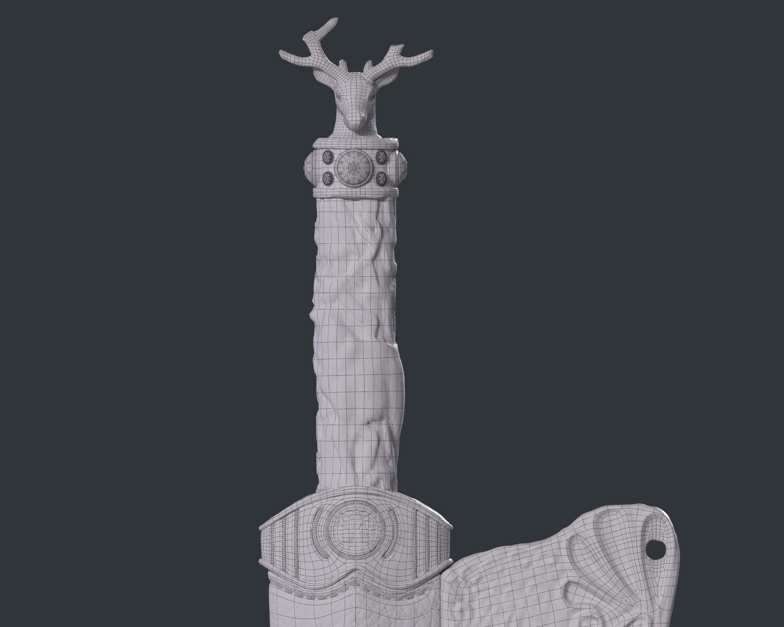 SubD Scythian Sword - 02 3D model_8