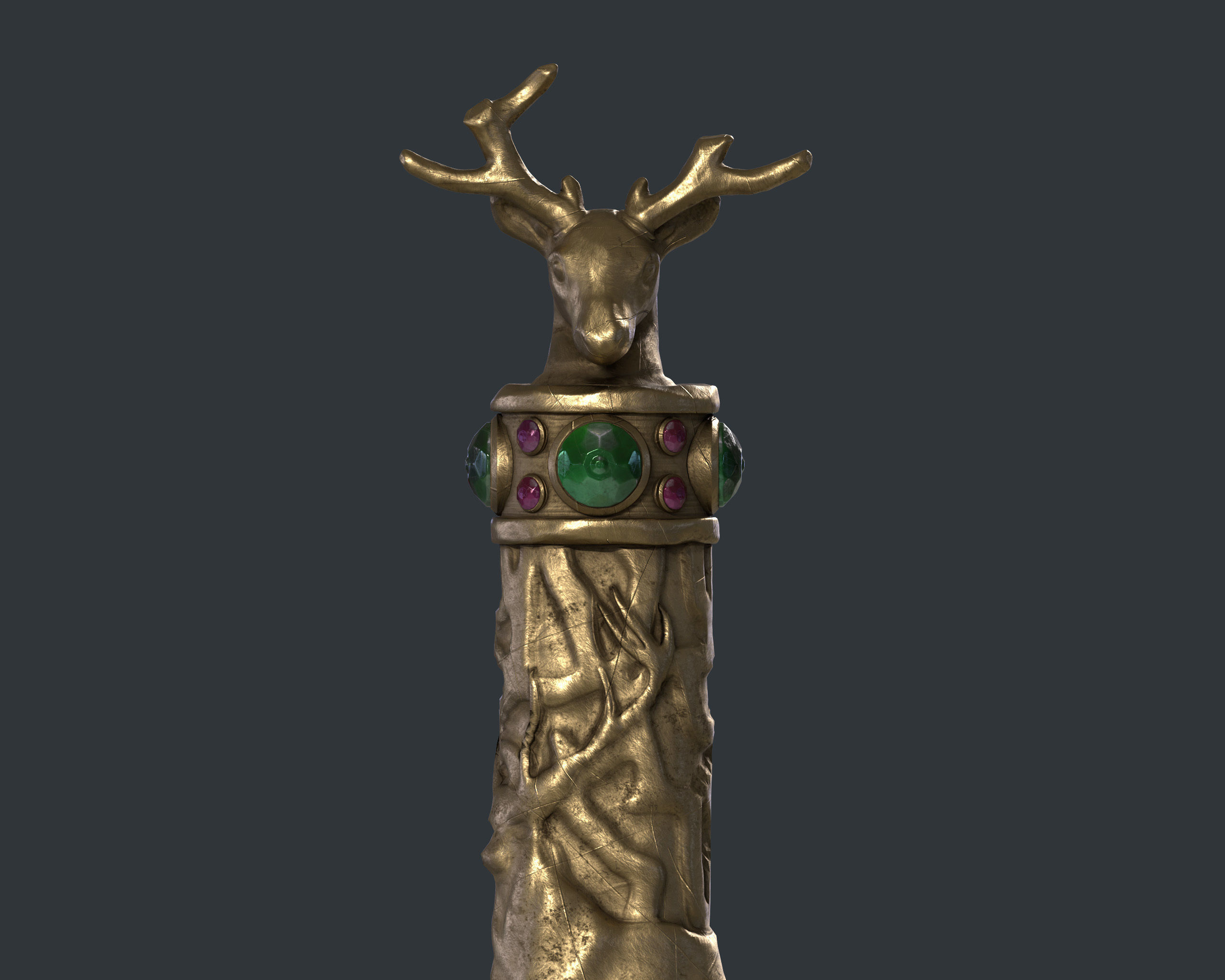 SubD Scythian Sword - 02 3D model_9