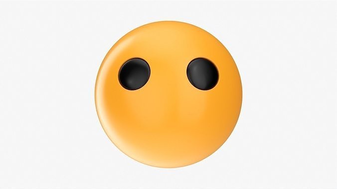 Emoji 062 Without mouth Free 3D model