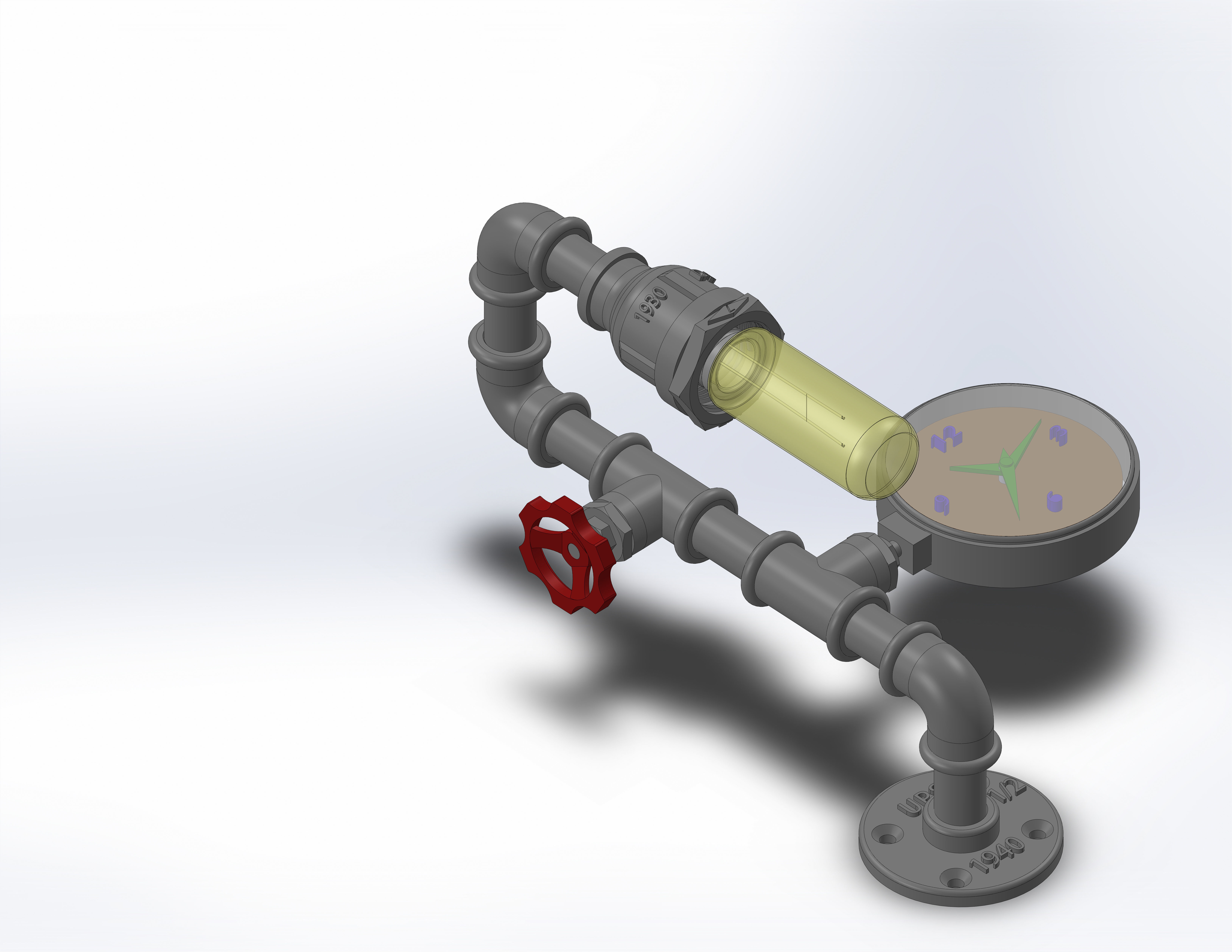 Loft sconce 3D print model_2