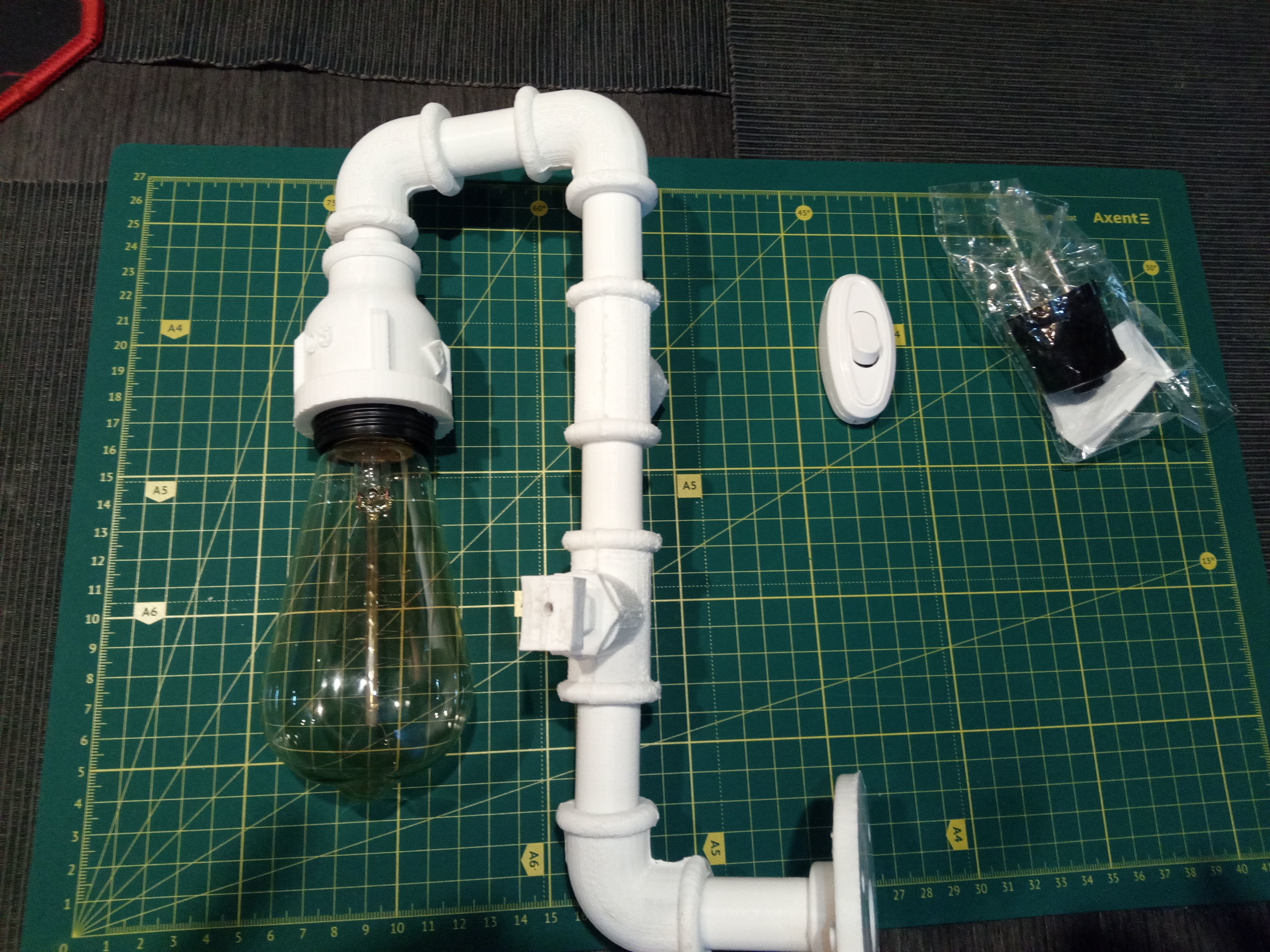 Loft sconce 3D print model_4