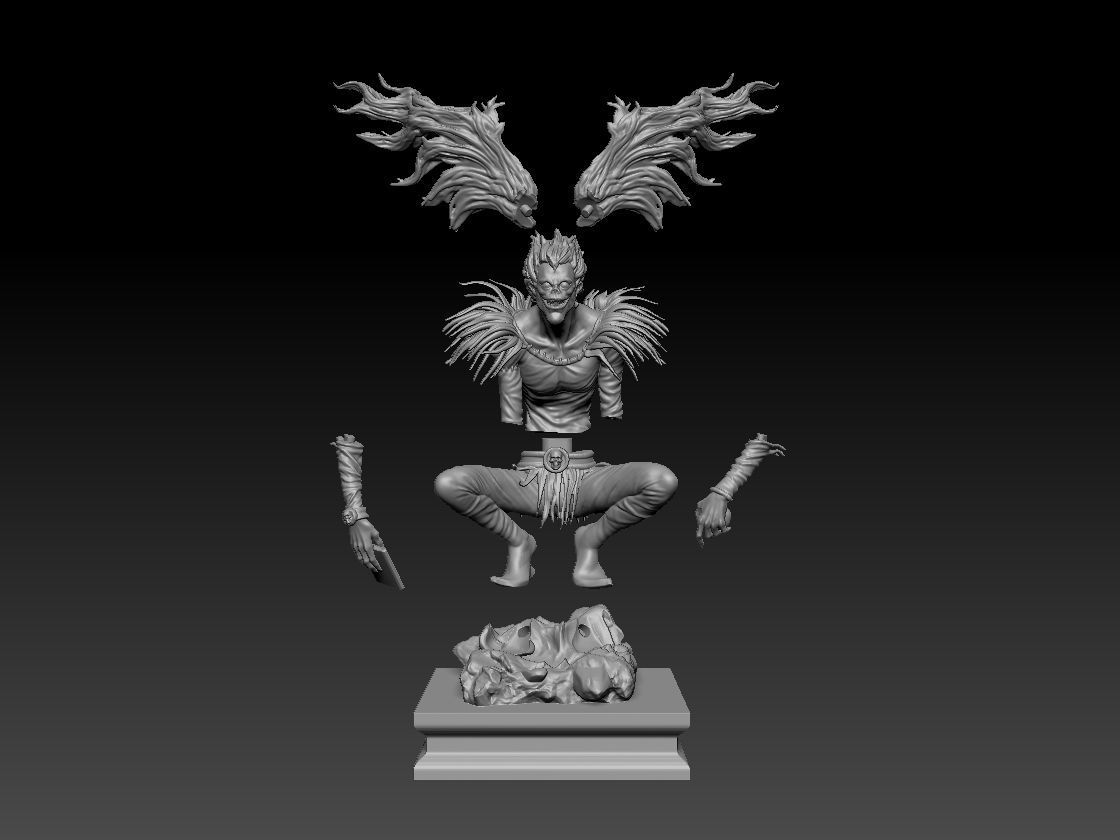 Ryuk printable 3D print model_4