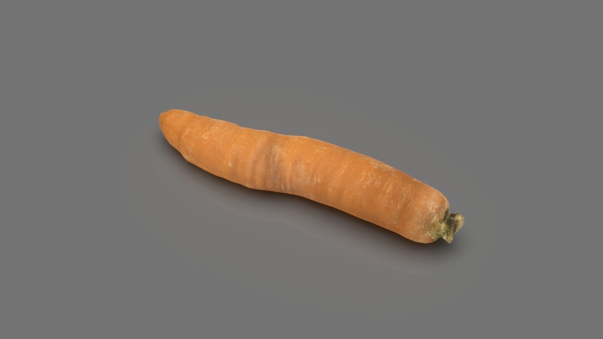Carrot Low-poly 3D model_12