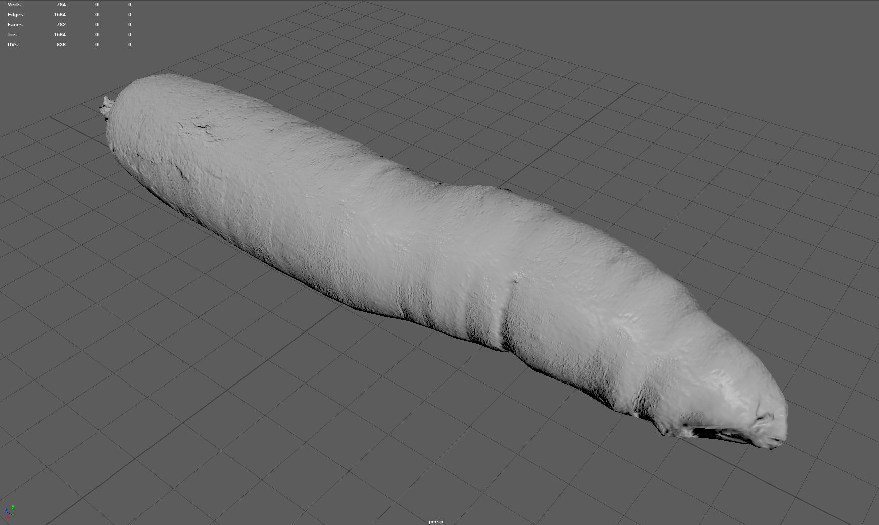 Carrot Low-poly 3D model_6