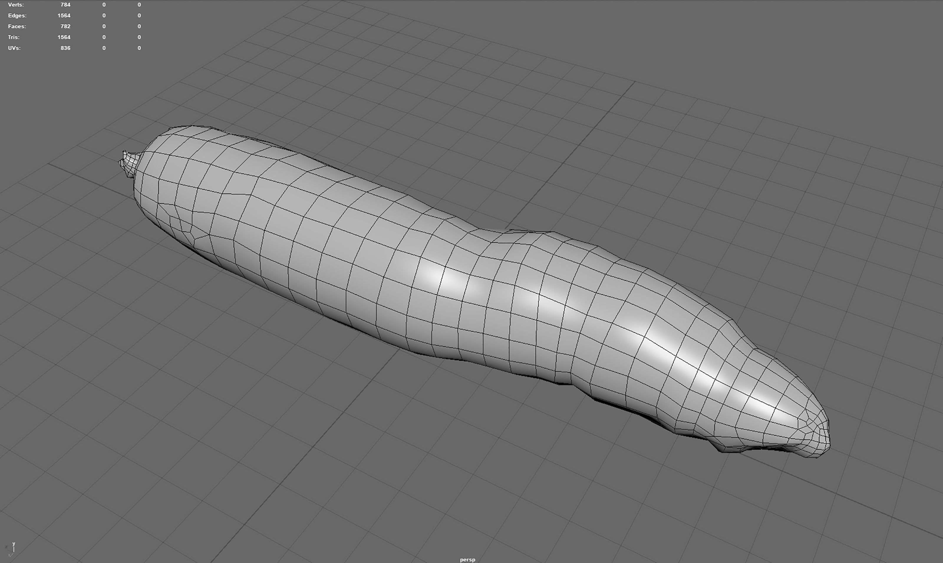 Carrot Low-poly 3D model_8