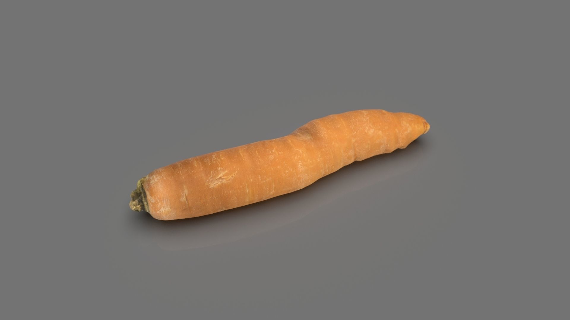 Carrot Low-poly 3D model_14