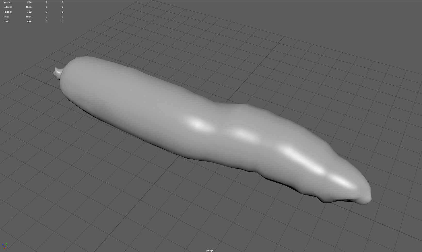 Carrot Low-poly 3D model_4