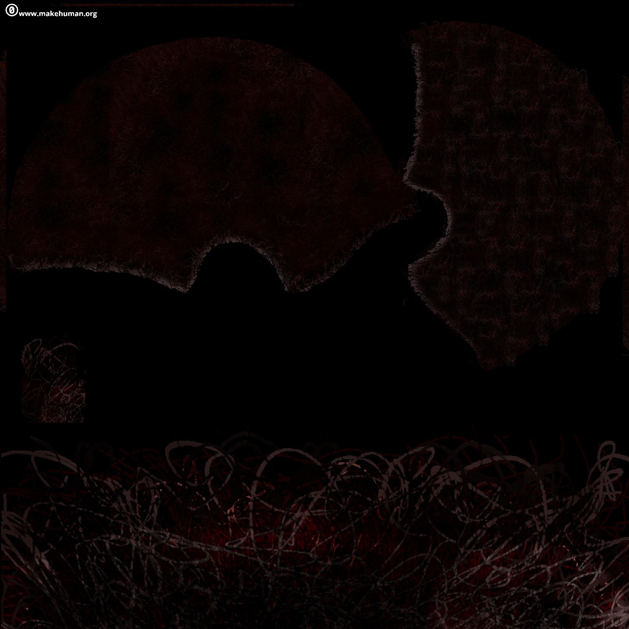 Afro Woman rigged Low-poly 3D model_12