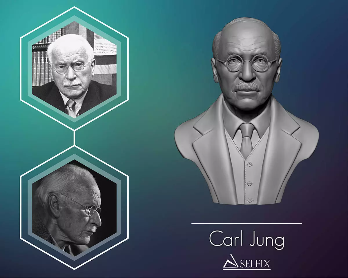 Carl Jung 3D printable sculpture 3D print model