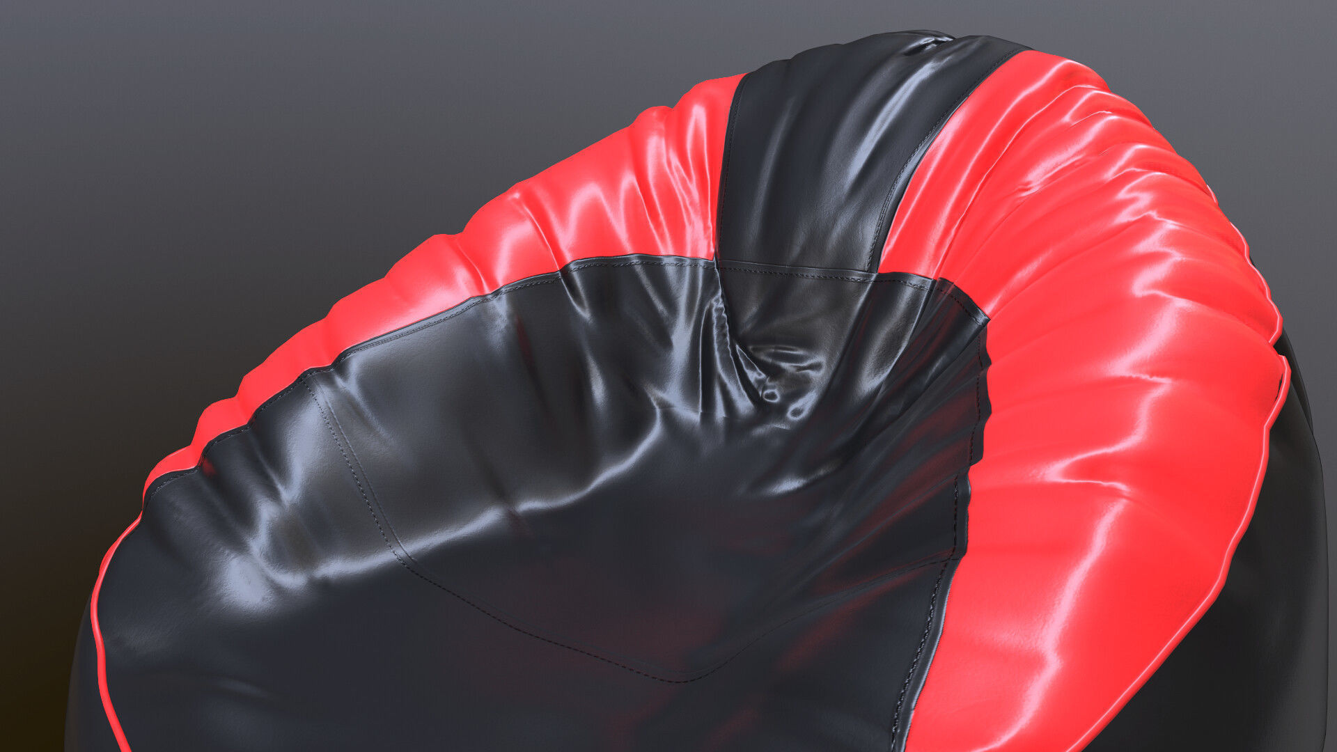 Beanbag bean bag chair 3D model_2