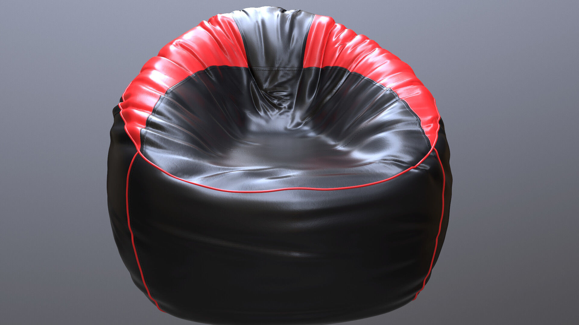 Beanbag bean bag chair 3D model_4