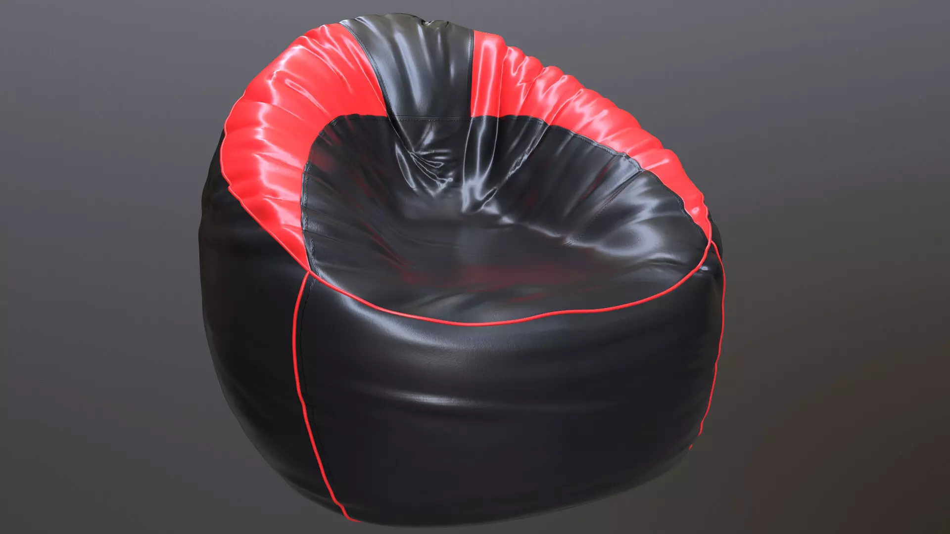 Beanbag bean bag chair 3D model_0