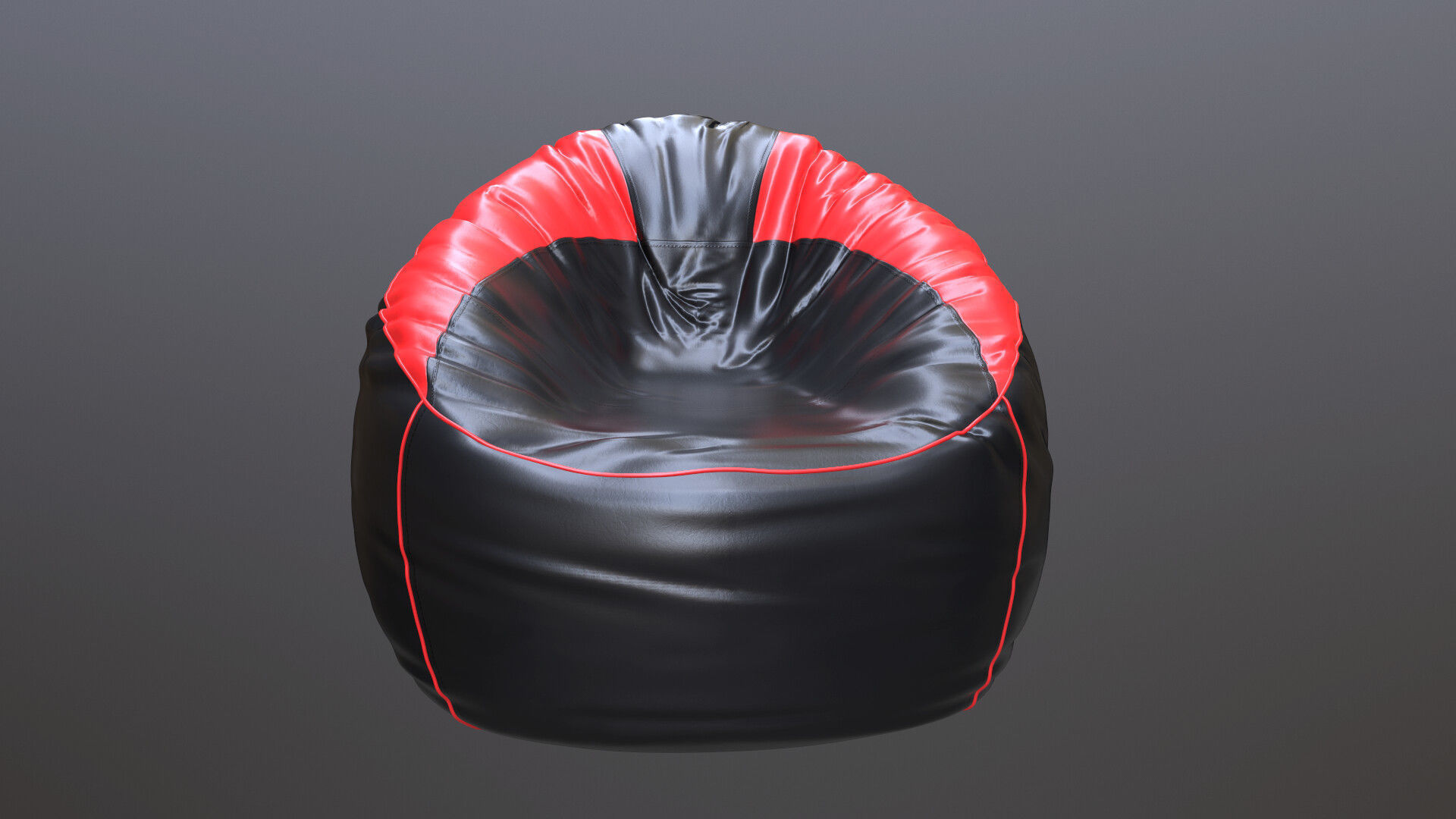 Beanbag bean bag chair 3D model_3