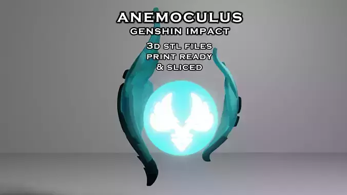Anemoculus Genshin Impact With LED slots 3D Print Ready