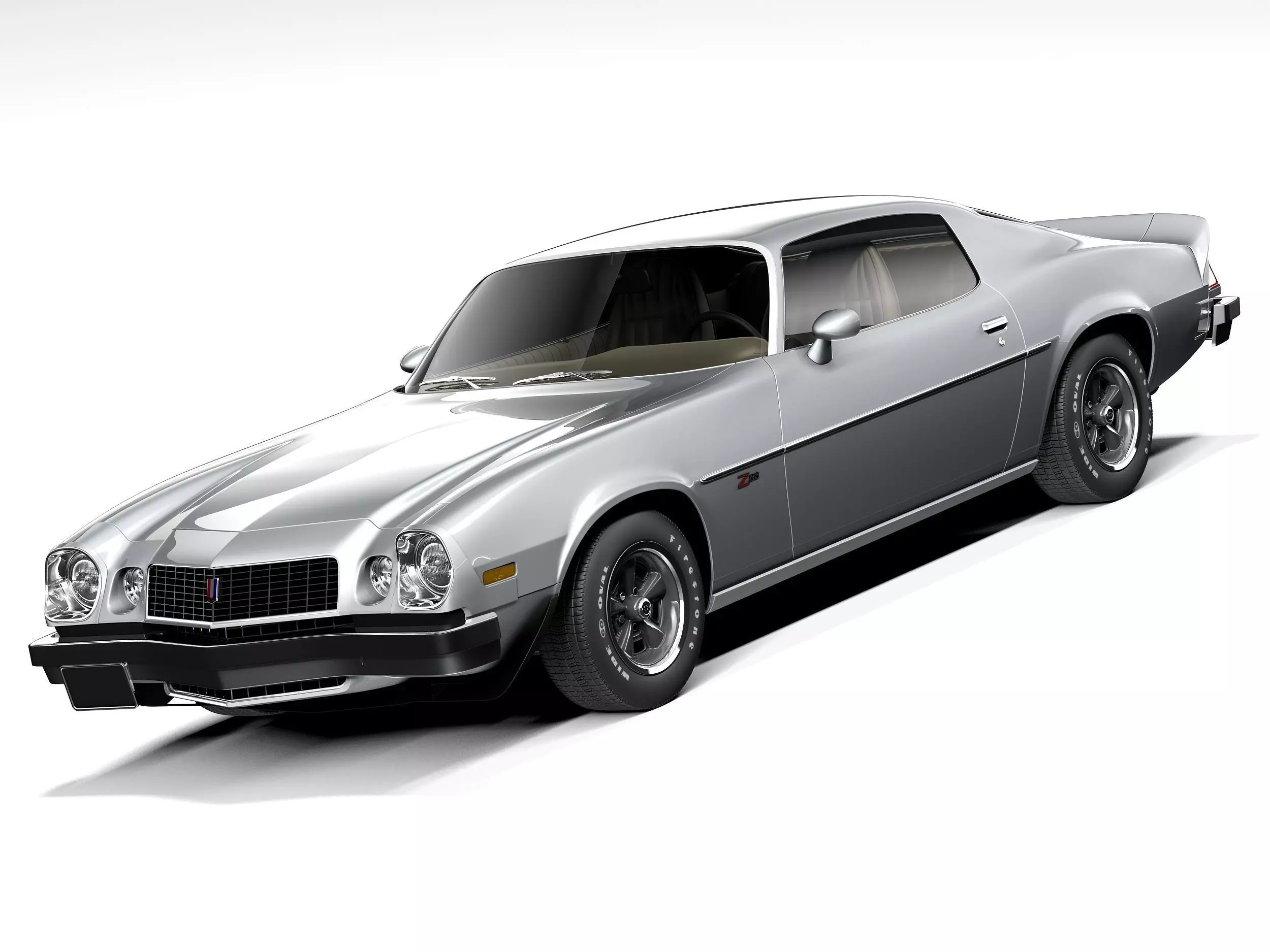 Chevrolet Camaro 1974 3D model_0