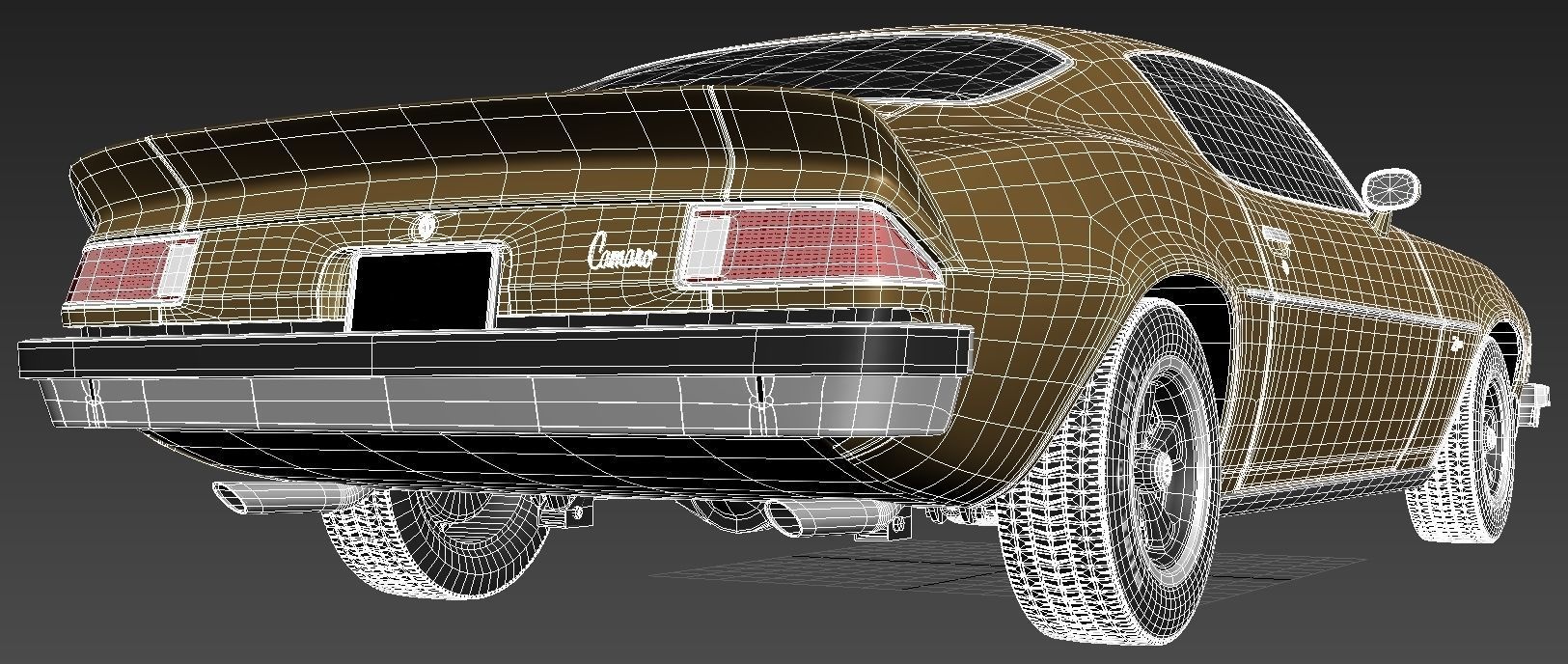 Chevrolet Camaro 1974 3D model_13
