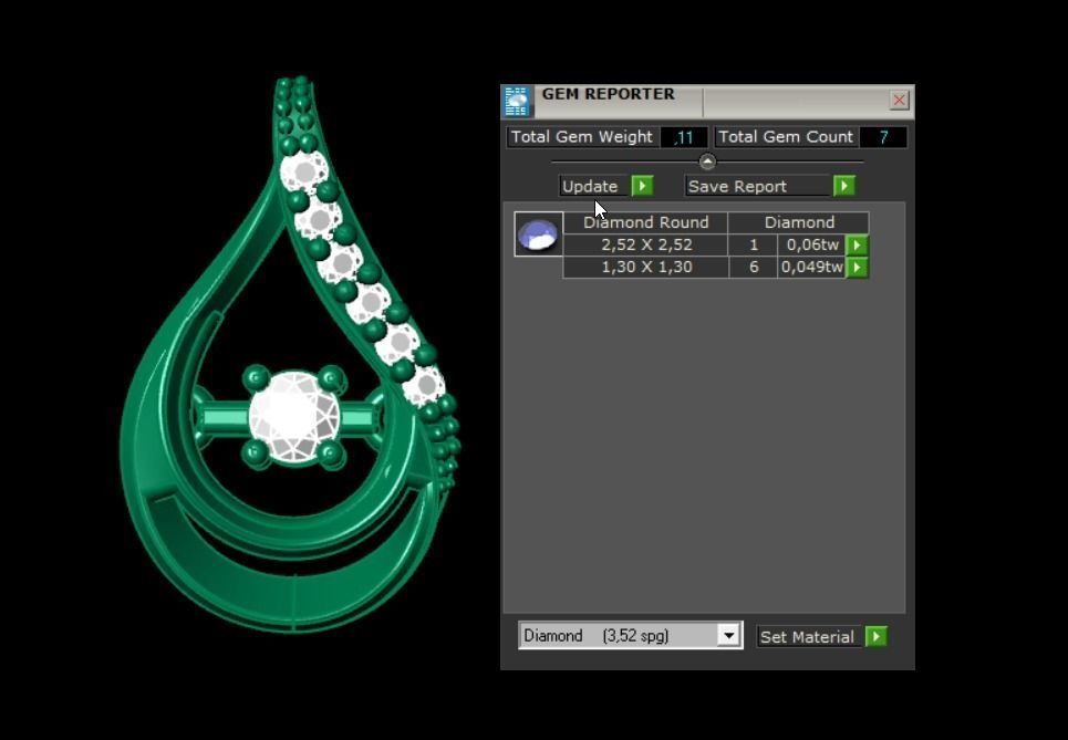 Pendant P028 3D Print Model 3D print model_3