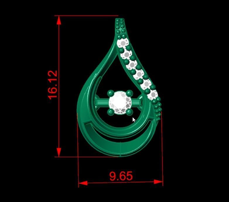 Pendant P028 3D Print Model 3D print model_4