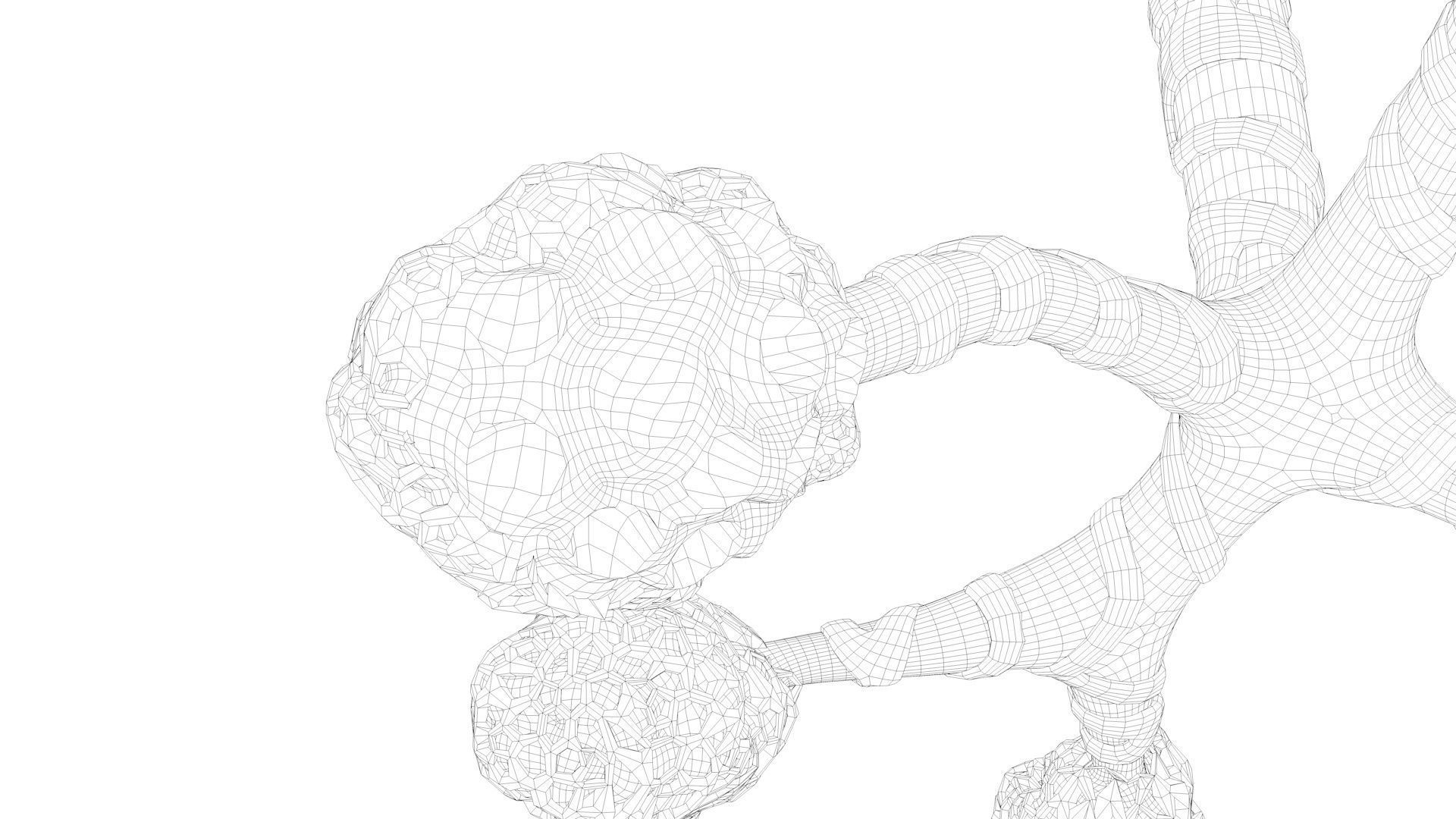 Human Bronchi Alveoli 3D model_22