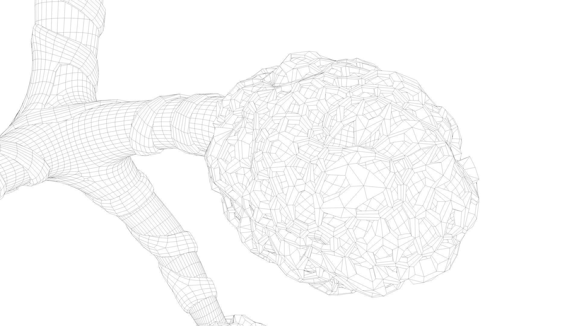 Human Bronchi Alveoli 3D model_19