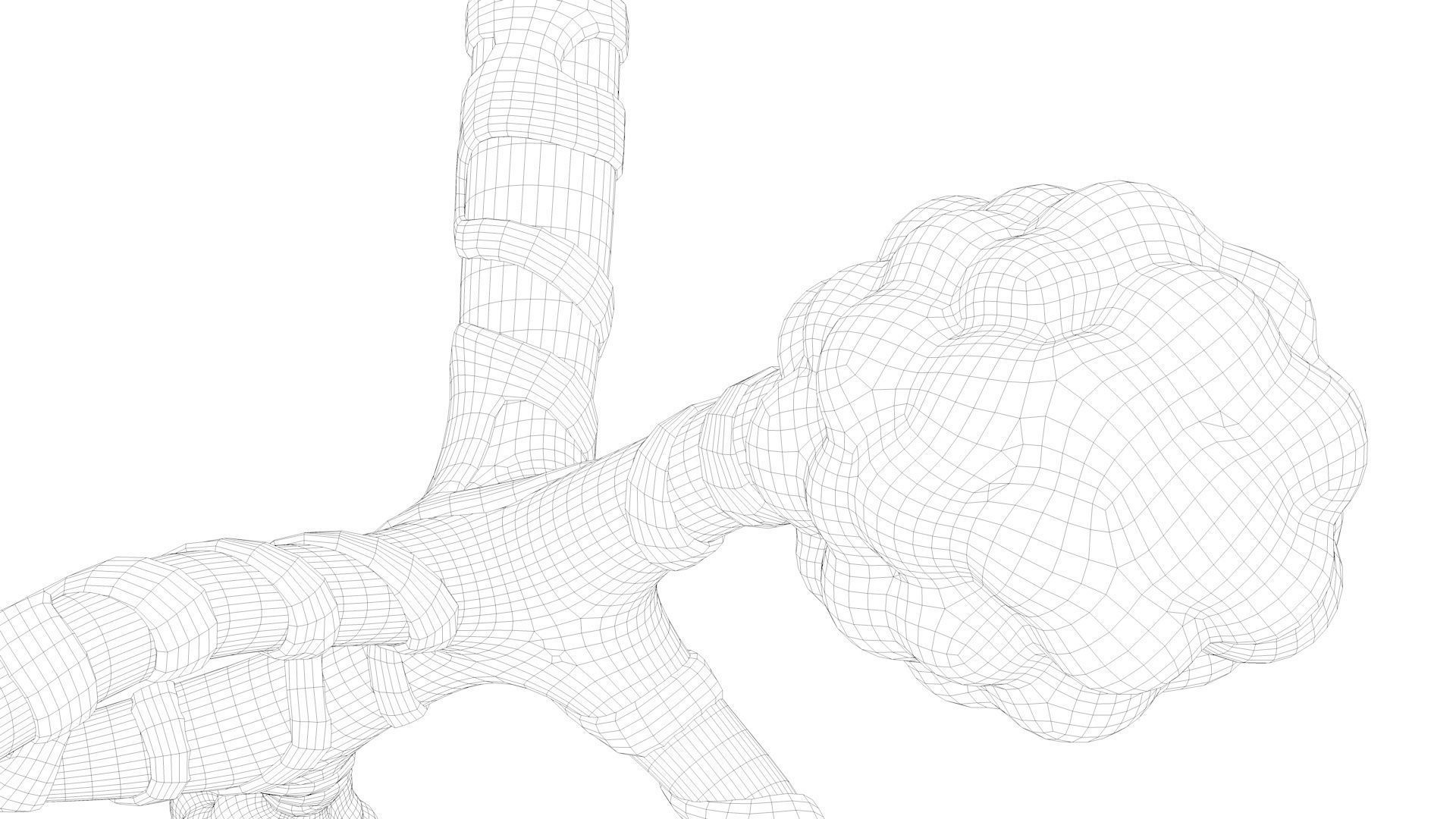 Human Bronchi Alveoli 3D model_21