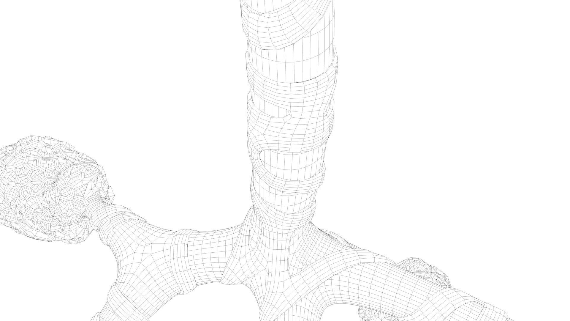 Human Bronchi Alveoli 3D model_17