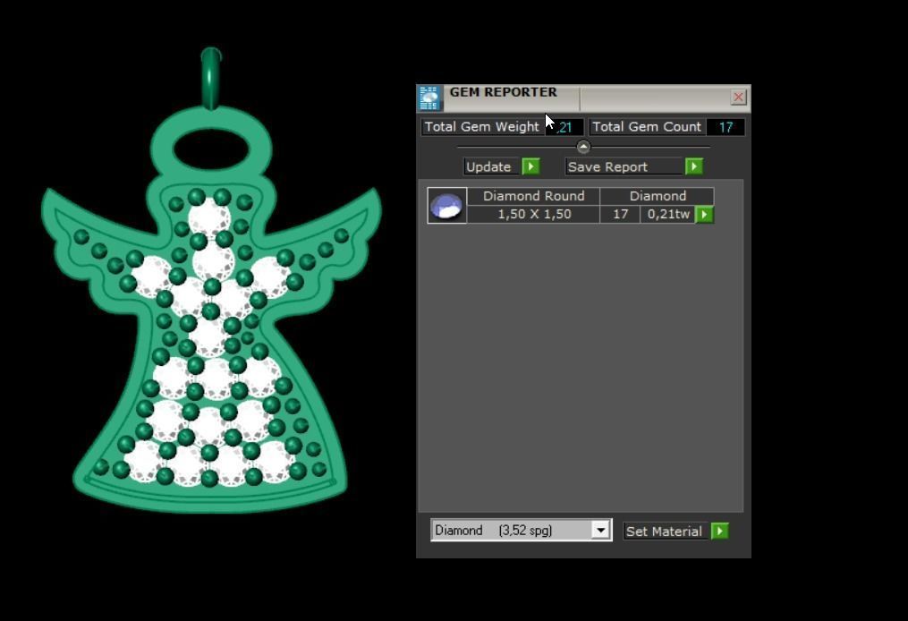  Pendant P033 3D Print Model 3D print model_3