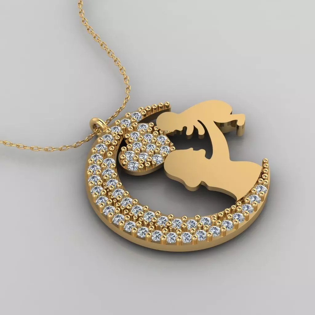 Pendant P034 3D Print Model 3D print model_0