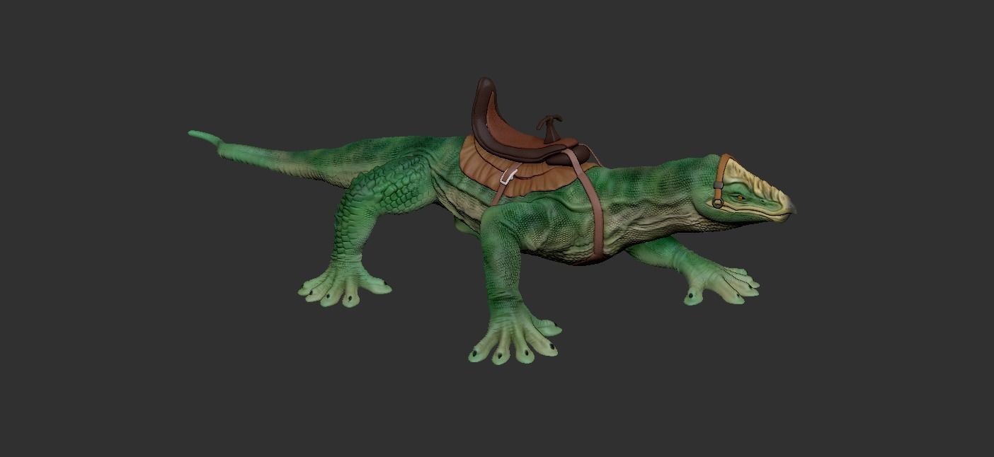 varactyl lizard 3D print model_8