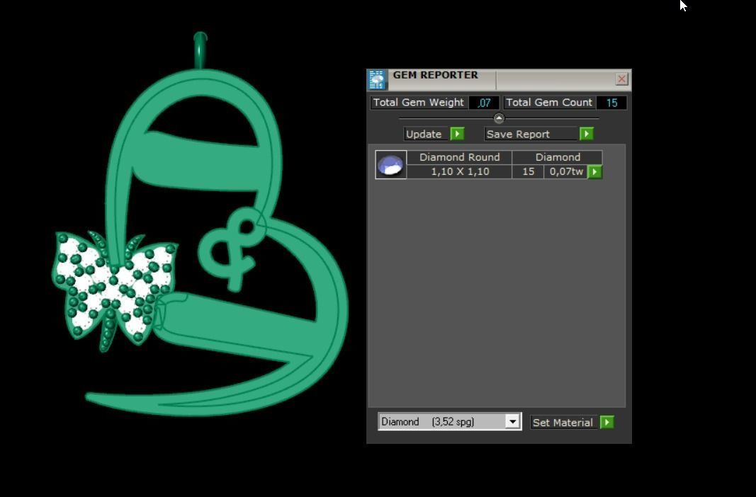  Pendant P035 3D Print Model 3D print model_3