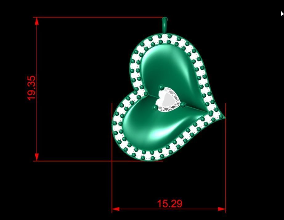 Pendant P037 3D Print Model 3D print model_4