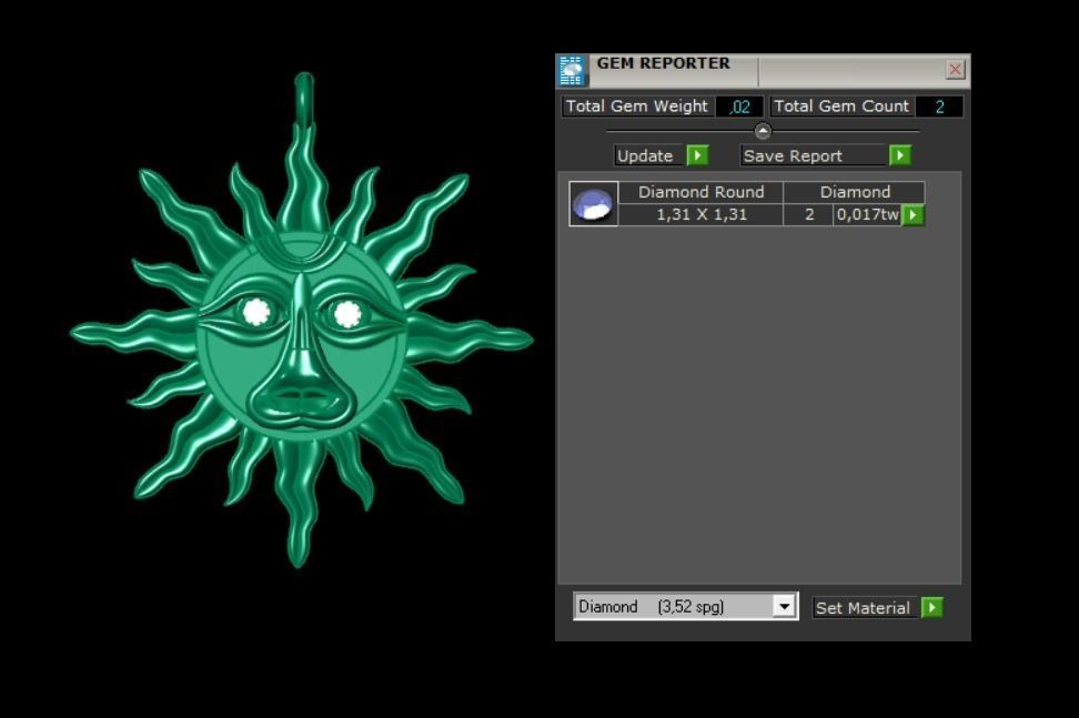  Pendant P039 3D Print Model 3D print model_3