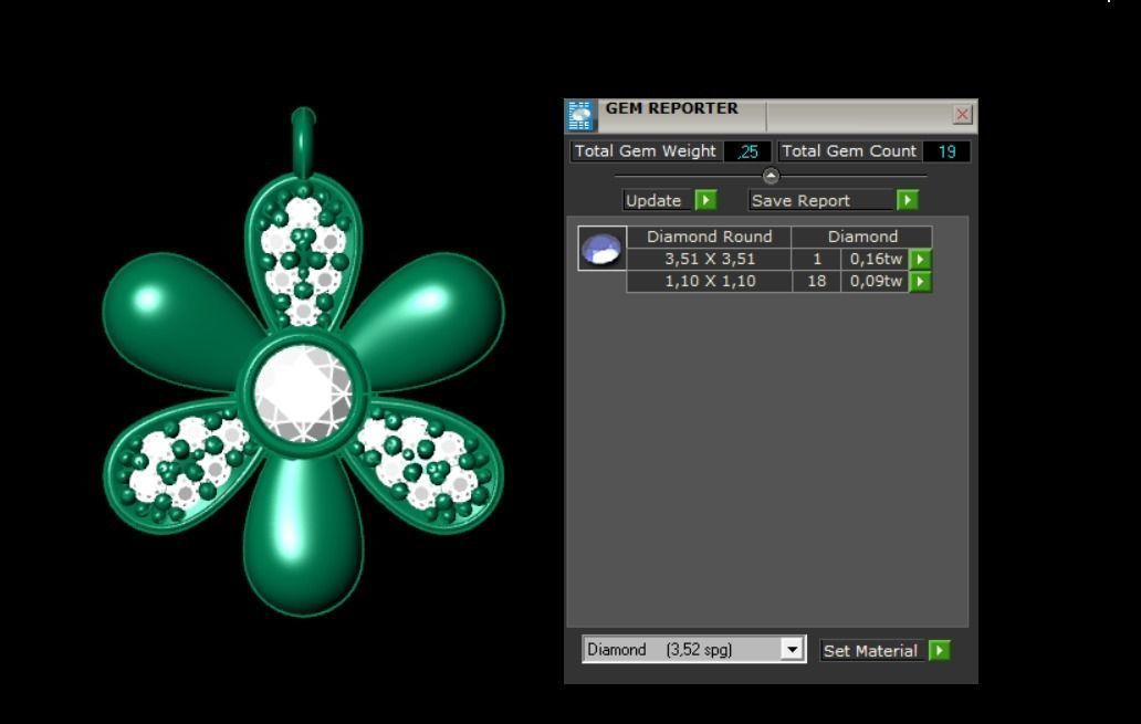 Pendant P040 3D Print Model 3D print model_3