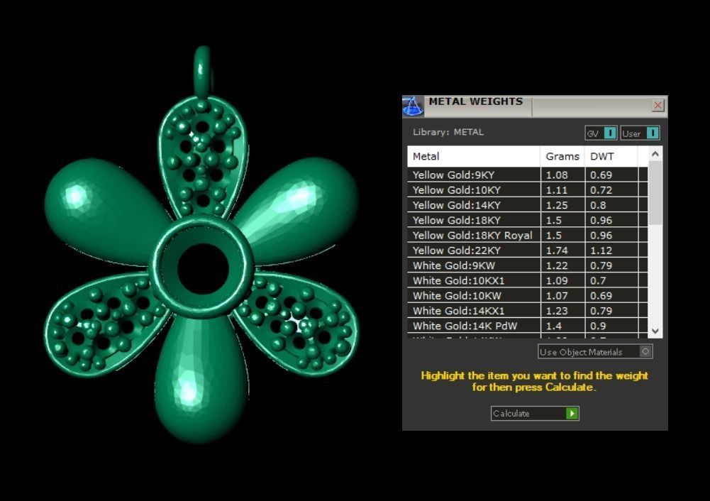 Pendant P040 3D Print Model 3D print model_5