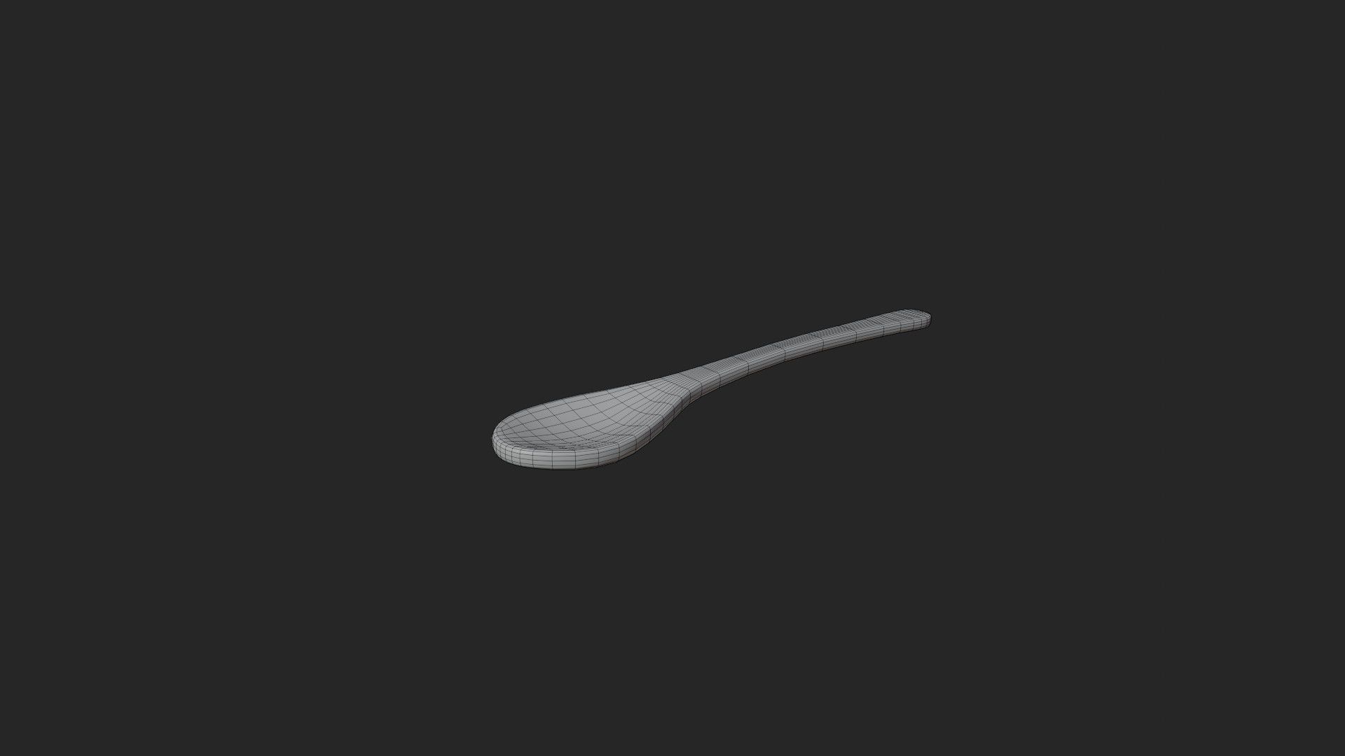 Wooden Spoon 3D model_5