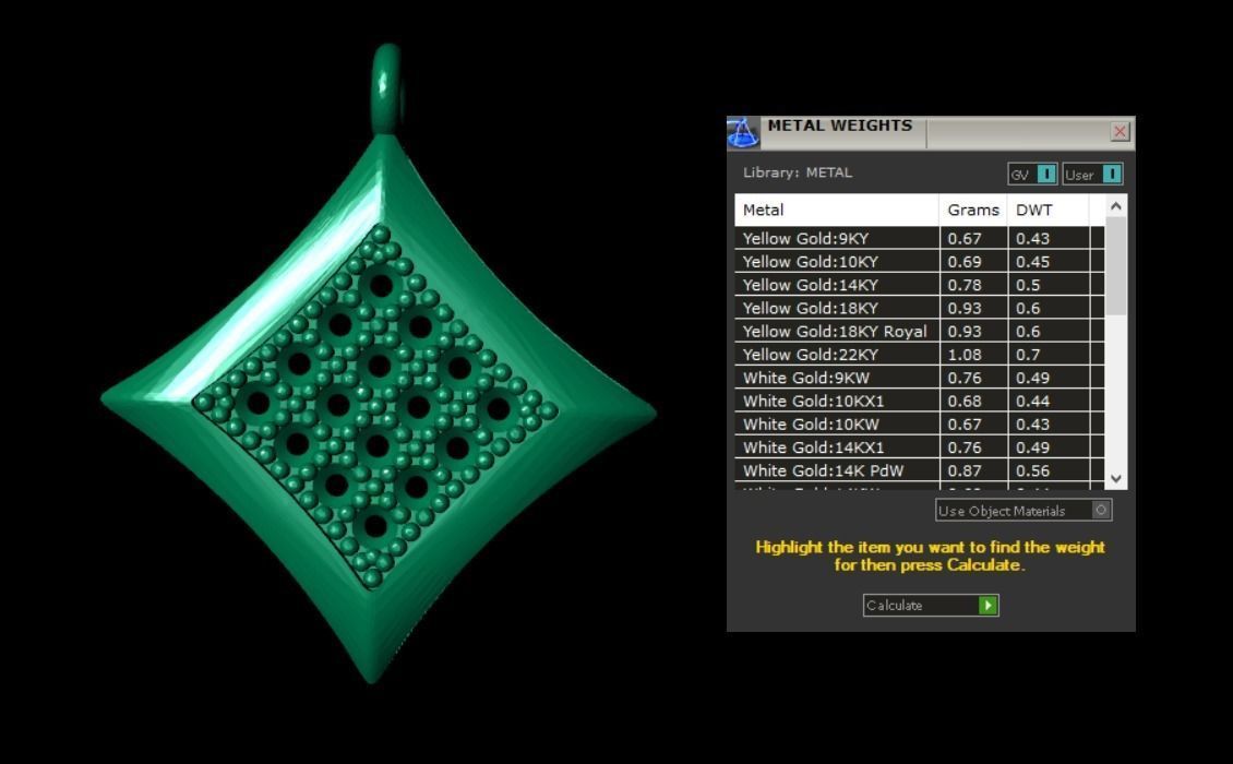 Pendant P042 3D Print Model 3D print model_5