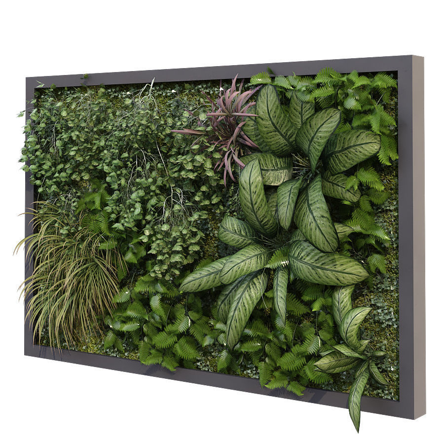 Greenwall set 175 3D model_2