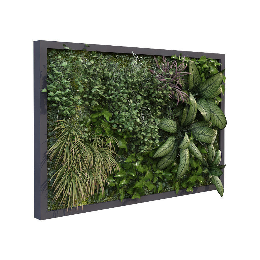 Greenwall set 175 3D model_1