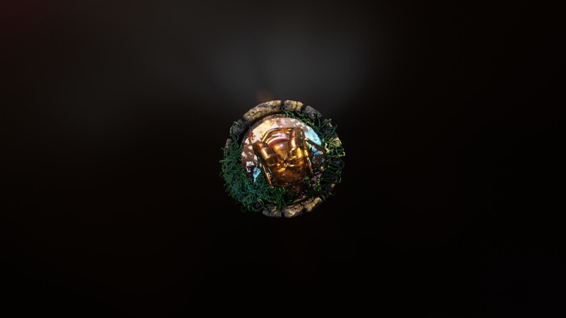 Fancy skull bottle Low-poly 3D model_16