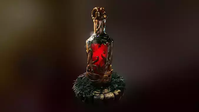 Fancy skull bottle