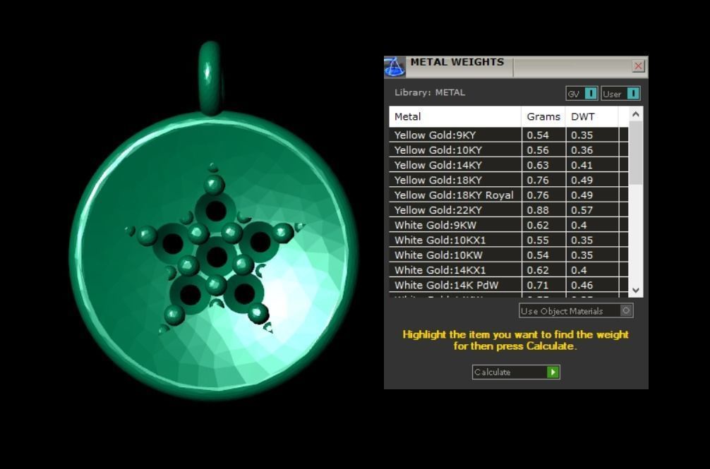 Pendant P052 3D Print Model 3D print model_5